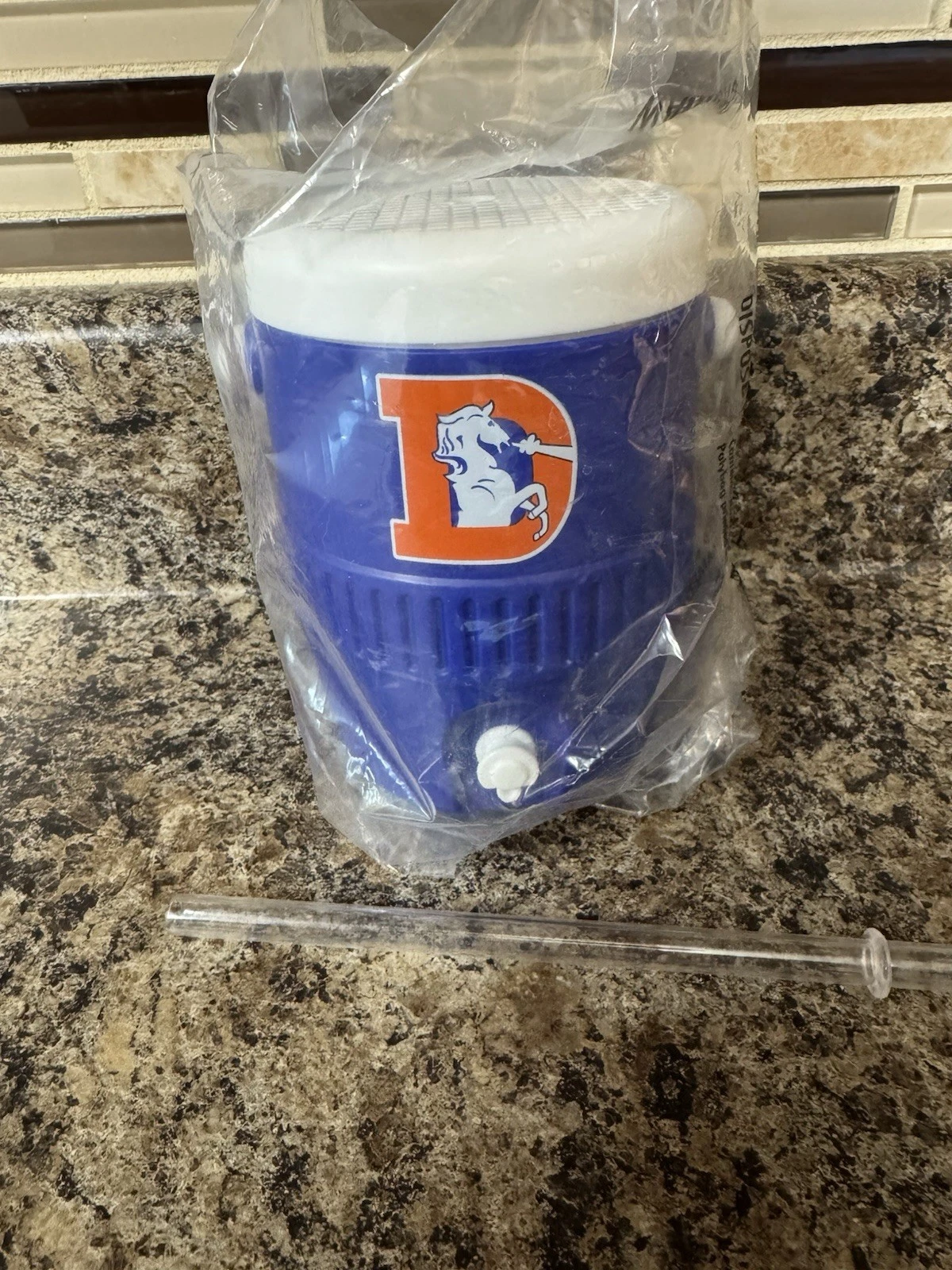 New In Bag Rare NFL Denver Broncos Mini Drink Cooler Cup 2025 Draft Day Party