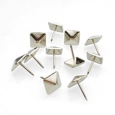 200pcs D12mmxL17mm Square Sofa Upholstery Tacks Brass Antique Bronze Color Wo...