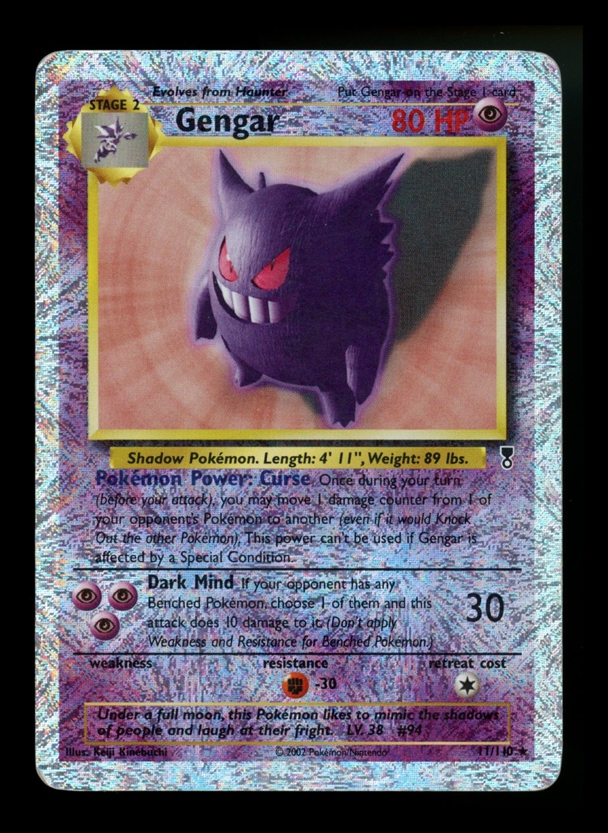 Gengar 11/110 Legendary Collection 2002 Reverse Holo Pokémon Card