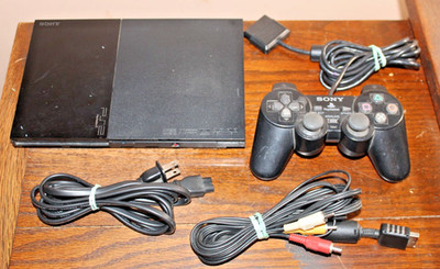 Sony PlayStation 2 PS2 Slim SCPH-90001 Console- Complete System - Fully Tested