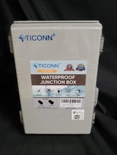 TICONN Waterproof Electrical Junction Box IP67 Plastic Gray 11 x 7.5 x 5.5" NEW