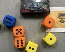 Giant 3 Inch Multi Color Foam Dice Set with Set Of Six
