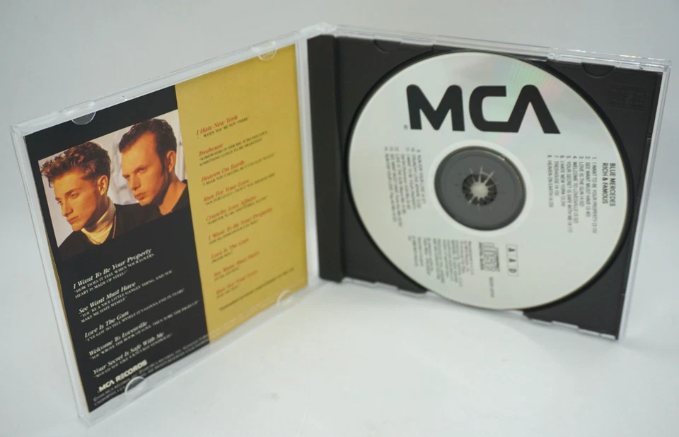 Blue Mercedes : RICH AND FAMOUS CD ALBUM (USA 1988 PRESS) - HTF - Image 2 of 3