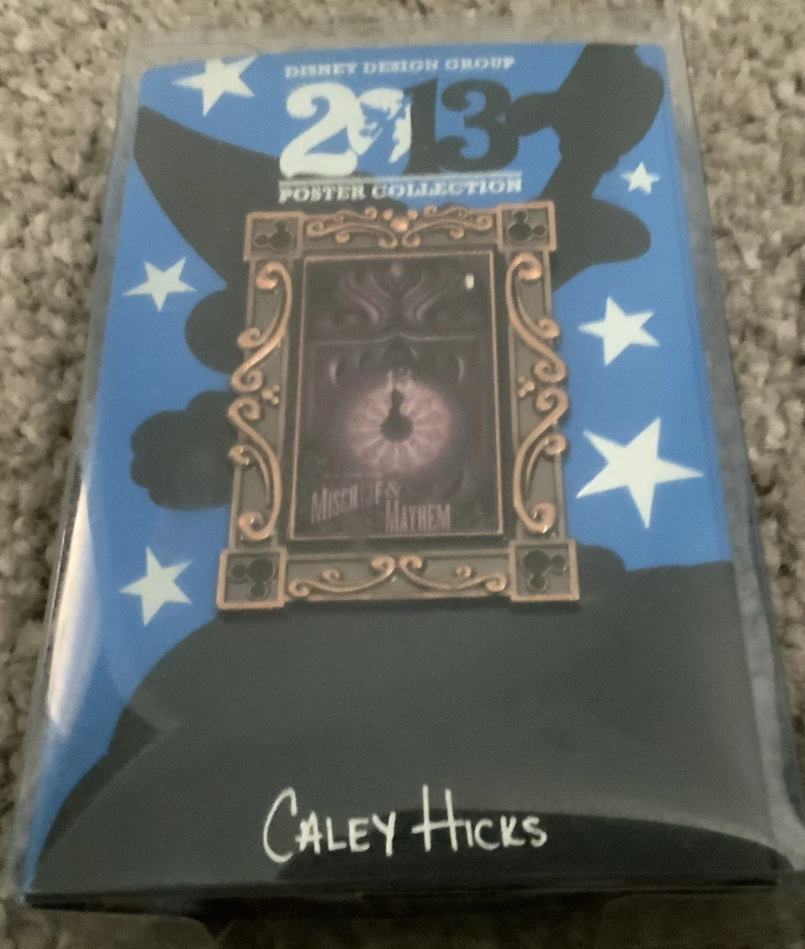 Disney poster collection framed easel LE 2000 pin HAUNTED MANSION clock 2013
