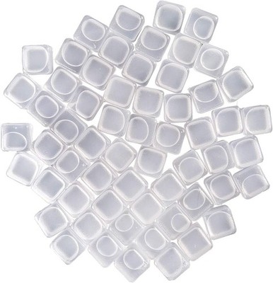 Reusable Plastic Ice Cube Set of 60 Pcs for Keeping Drinks Cold Clear White Ice
