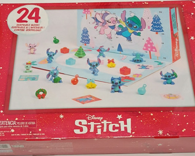 Disney Stitch Door Advent Calendar 24pc - 9 Figures, 10 Accessories, 5 Stickers