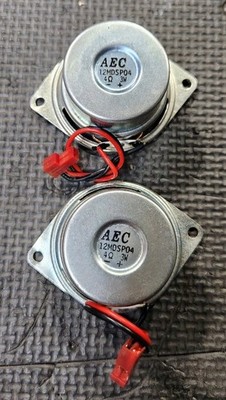 2'' MINI SPEAKERS 4 OHM 3 WATT  Reclaimed (LOT OF 2) 2''+ Lead Speakers VGUC #5