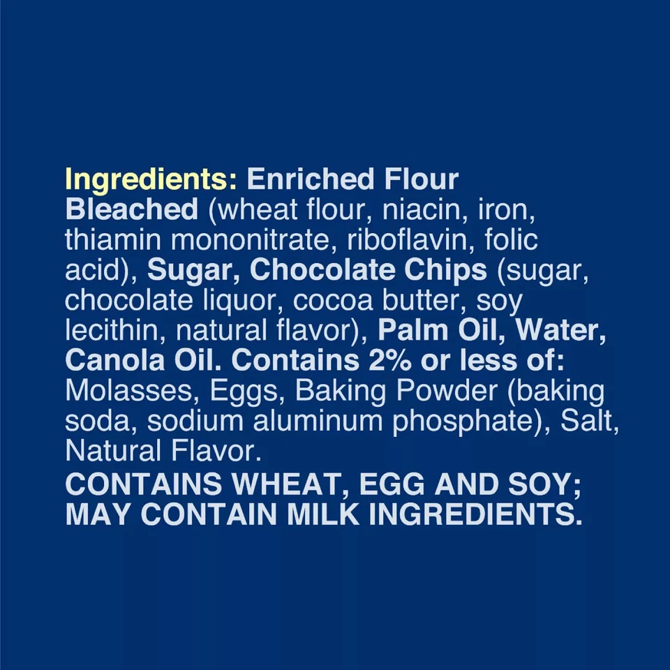 Tina de masa para galletas con chispas de chocolate Pillsbury, 4,75 lb. Foto 3 de 4