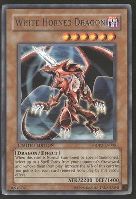 White-Horned Dragon MDP2-EN006 Rare Yu-Gi-Oh Limited Near Mint