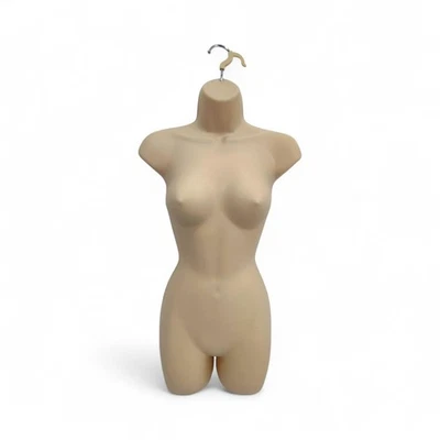SHOPLINES SUPPLIES LIMITED Skin Color Female Hanging Body Form Matt Plastic Display Torso Mannequin