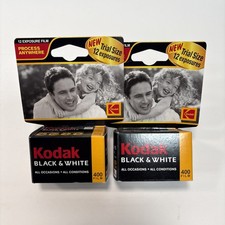 Kodak ISO 400 Black and White Film 35mm 24 Exposure 2 Rolls 02/2006 Sealed