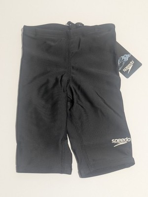 Speedo ProLT Jammer Swim Shorts Black Mens Competitive Size 22