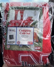 Nebraska Huskers 4 piece Baby Crib Set NWT
