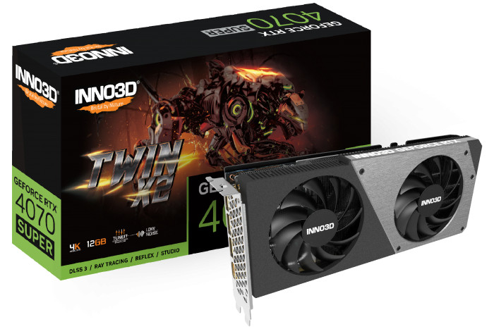INNO3D GeForce RTX 4070 12gb  グラフィックカード INNO3D GEFORCE RTX 4070 SUPER TWIN X2 12GB GDDR6X Graphics card | eBay