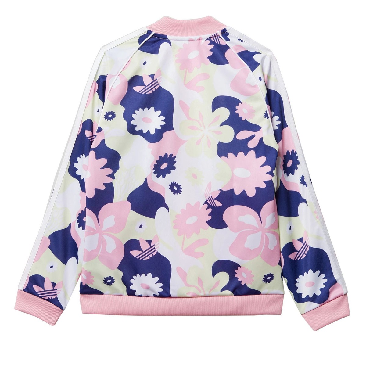Adidas Originals Kids Flower Superstar TT Track Top Jacket Pink
