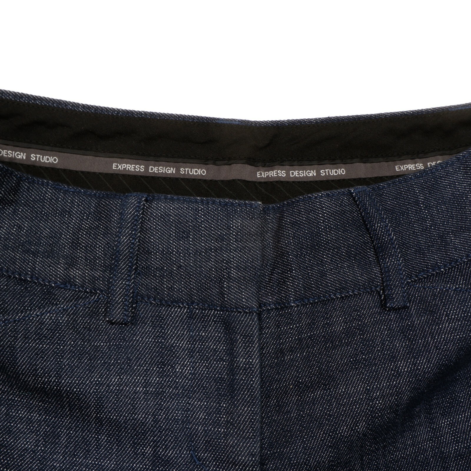 Express Editor Wide Leg Cropped Capri Jeans Pants 0 (26x17) Denim Blue Womens thumbnail 3