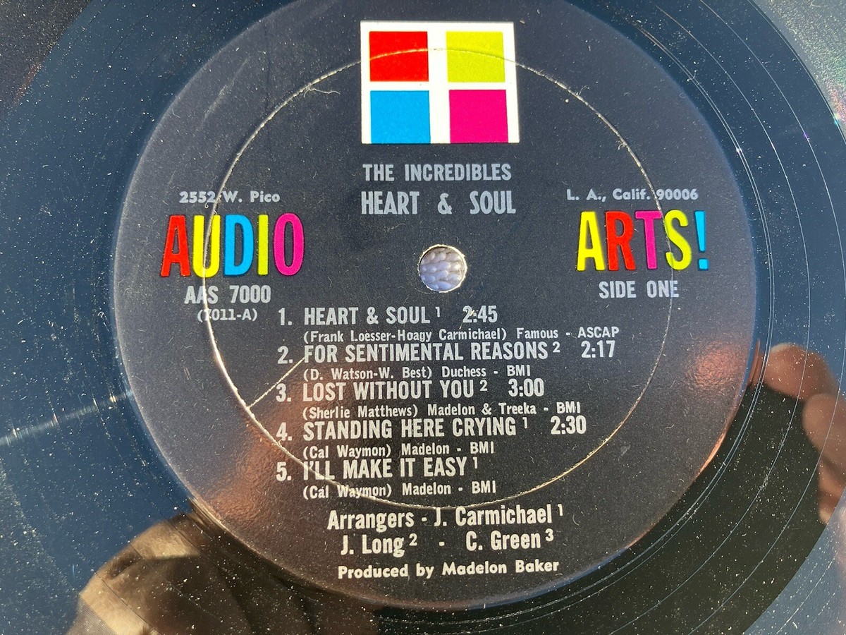 米LP Incredibles Heart &amp; Soul AAS7000 AUDIO ARTS /00260 米LP Incredibles Heart & Soul AAS7000 AUDIO ARTS /00260