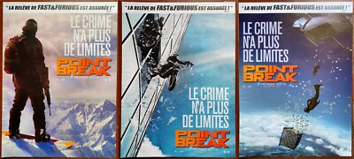 3 Poster Trommelsteine Point Break Ericson Core Edgar Ramirez Luke Bracey