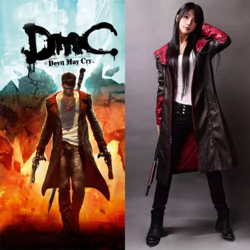 New Unisex's Devil May Cry Dante DMC 5 Cosplay Costume Jacket coat Cosplay  #98