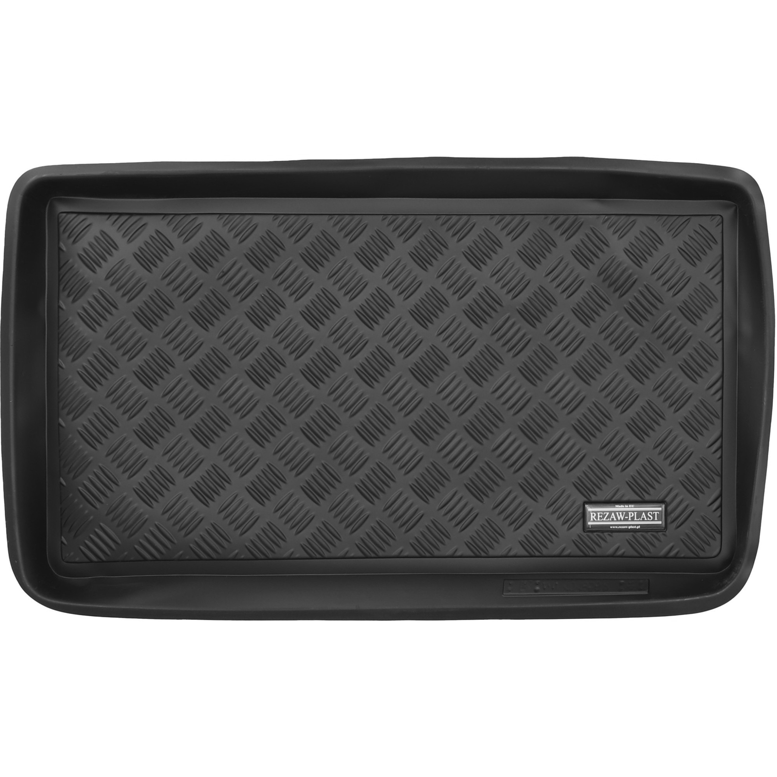 Tapis de coffre Rezaw-Plast antidérapant en caoutchouc noir pour SEAT Alhambra II 7 places 2010-2020