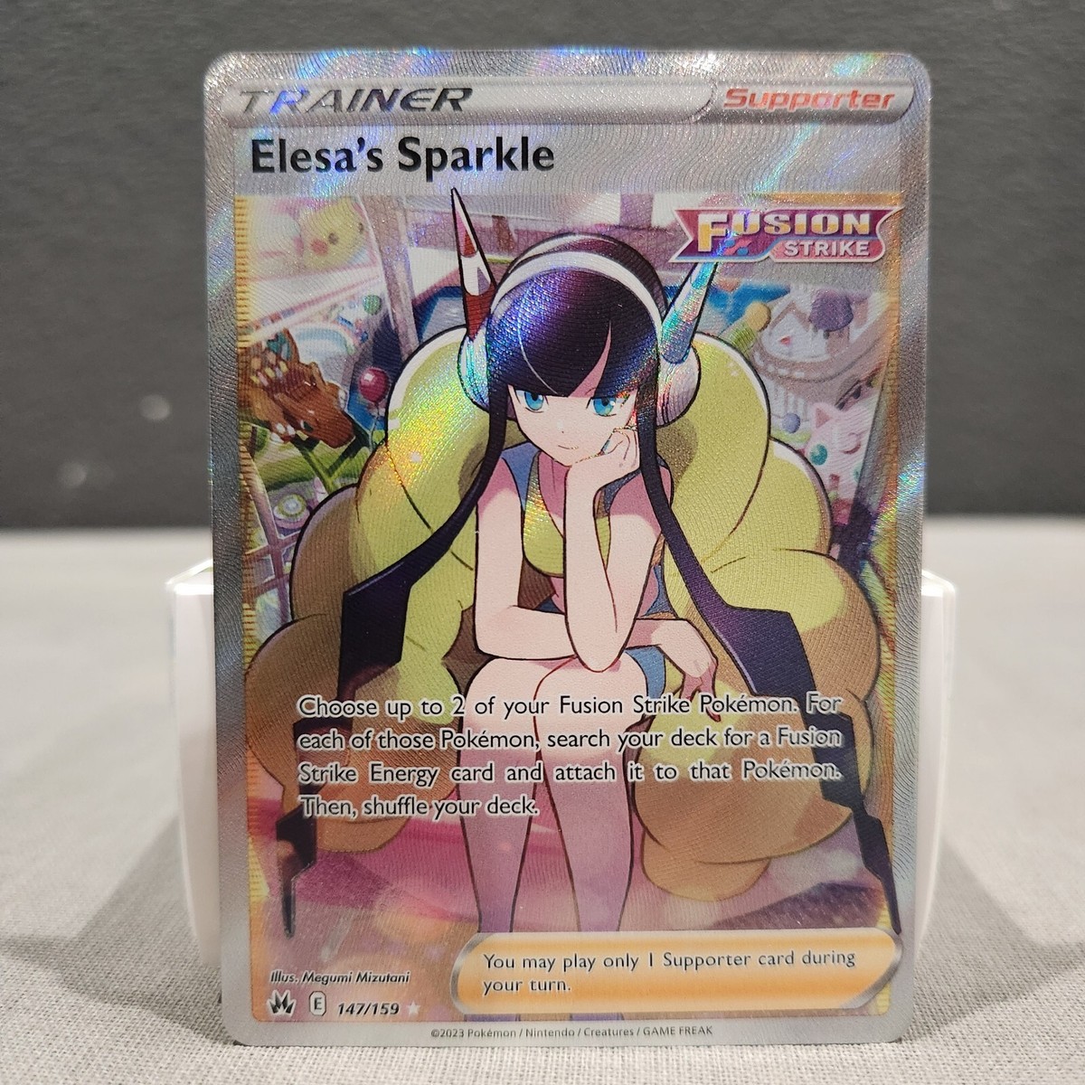 Elesa's Sparkle 147/159 Crown Zenith Full Art Holo Rare