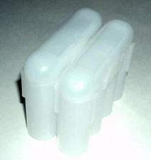 Pair Battery Cases White Maxpedition Volta TAD BC4 AA AAA CR123A Tactical Gear