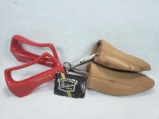 Vintage Florsheim Rochester Travel Tree Shoe Keepers Stretchers Cedar Wood #4
