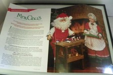 Danbury Mint 1989 Mrs Clause & Santa Workshop Christmas Decor