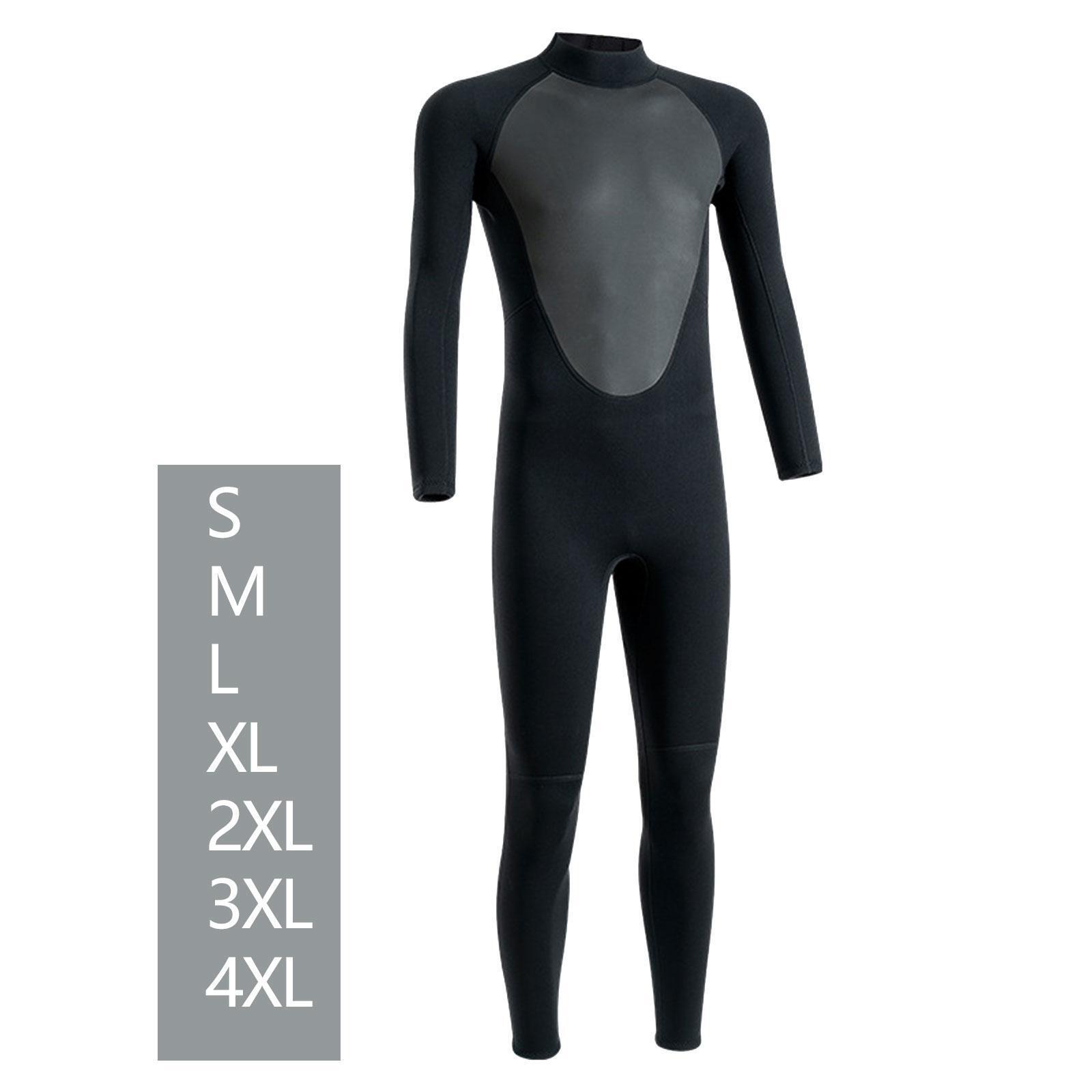 Full Wetsuit Diving Suit Back Zip Men Women 3mm Neoprene Surfing Suit