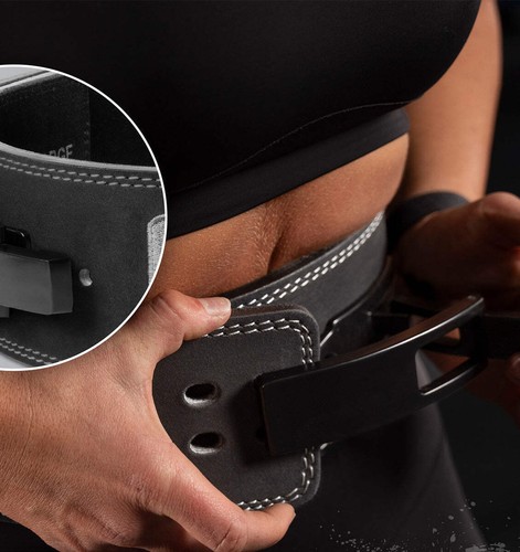 Harbinger Lever Weight Lifting Belt - 10mm - Black - Picture 12 of 18