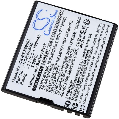 Akku für Beafon SL495 SL595 SL595 Plus Handy 3,7V 600mAh/2,2Wh Li-Ion Schwarz