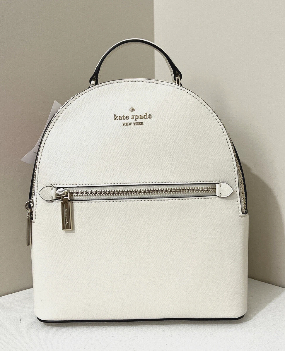 New Kate Spade Perry Small Backpack Saffiano Leather Parchment Dust bag