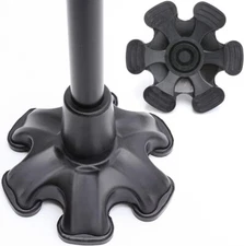 Cane Tip with 4 or 6 Support Rubber Foot for Walking Canes 3/4 Inch Shaft