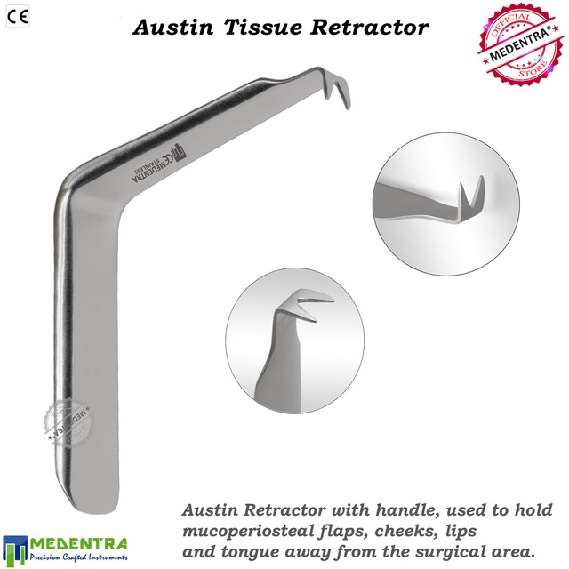 Austin Cheek Retractor Tissue Flaps Retracting Dental Oral Surgery Tool