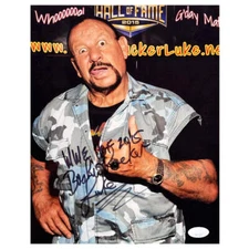 Bushwacker Luke Signed WWE HOF 2015 Inscription Pose 10 Wrestling 8x10 Photo (JS