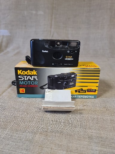 Kodak Star Motor 35mm Point Shoot Film Camera Tested Working