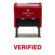 Verified Self Inking Rubber Stamp