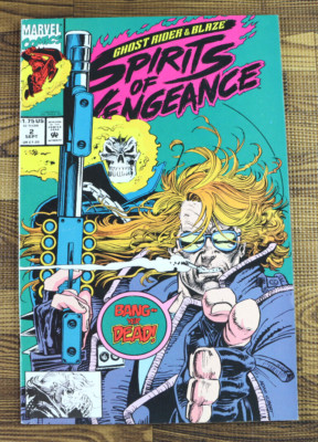 1992 Marvel Comics Ghost Rider & Blaze Spirits Of Vengeance #2 VF/VF+