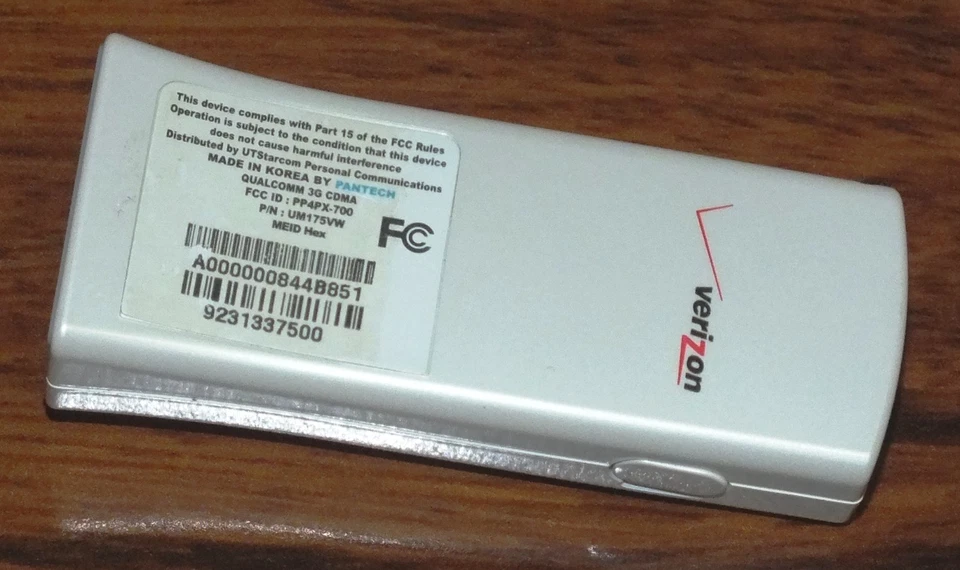 Verizon (UM175VW) Meid Hex USB Broadband 3G Modem Mobile Wireless!  - Image 3 of 3