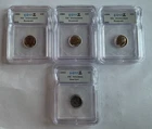 Lot of (4) U.S. Silver Roosevelt Dimes & Lincoln Penny - CIRCULATED/UNCIRCULATED