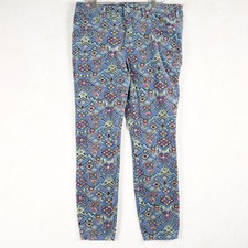 Pilcro and the Letterpress Anthropologie High-Rise Skinny Corduroy Pants Blue 31