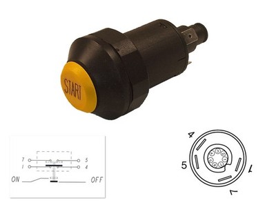 Kfz-Drucktaster ''HEAVY DUTY'' 4C Symbol Start
