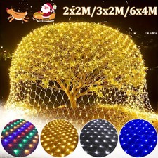 Christmas Net Light Outdoor LED Net Mesh String Light Plug in Party 2x2/3x2/6x4M