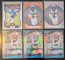 6-card Jonathan Mingo rookie lot: includes two acetate cards