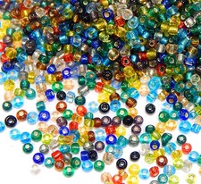 Perlin Glass Seed Beads 3mm 8/0 Round Mini 2,6 mm 3 mm, Assorted Colours