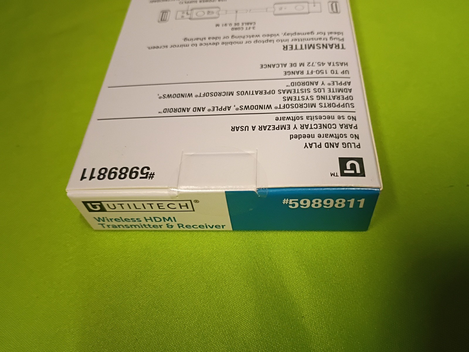 Utilitech Wireless HDMI Transmitter & Receiver, 2 Piece Set. #5989811