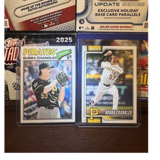 Topps Bubba Chandler Pittsburgh Pirates Rookie 2 Card Lot Heritage, Series One