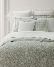 Lauren Ralph Lauren Green Heather Reversible Cotton King Comforter Set