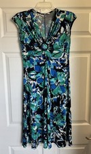 Evan Picone Women’s Short Sleeve Floral Print Dress Size 4