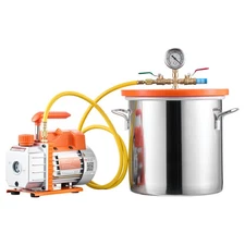 Uimoso 3 Gallon Vacuum Chamber with 3.5 CFM Single Stage Pump for Degassing